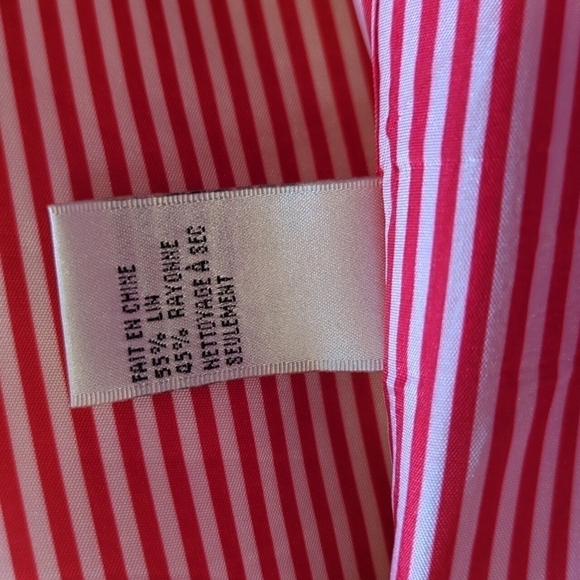 Red Blazer Linen blend Office Siren blazer boxy cropped tailored  Nygard  sz 4P - Picture 9 of 13